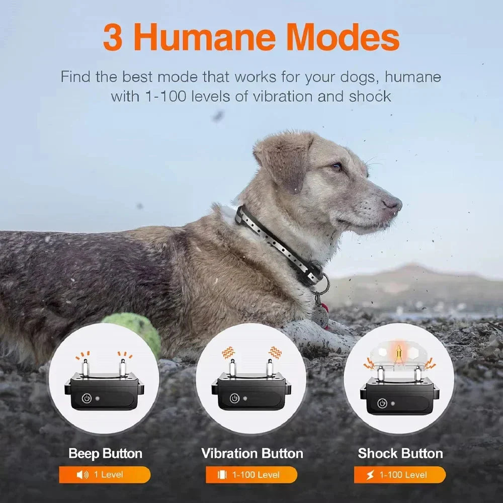 Remote-Controlled Dog Training Collar – 1000m Distance