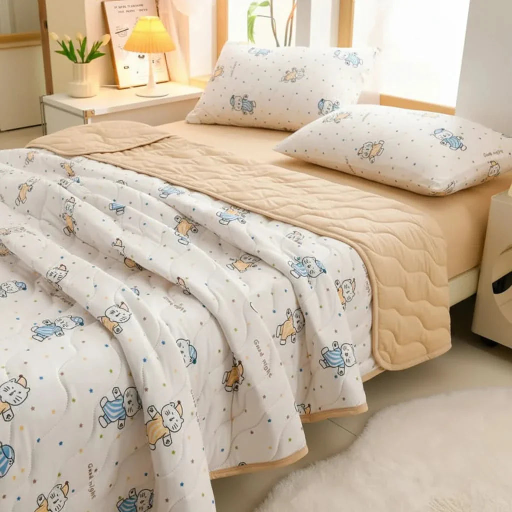 Floral Summer Comfort Blanket – Soft and Breathable Design