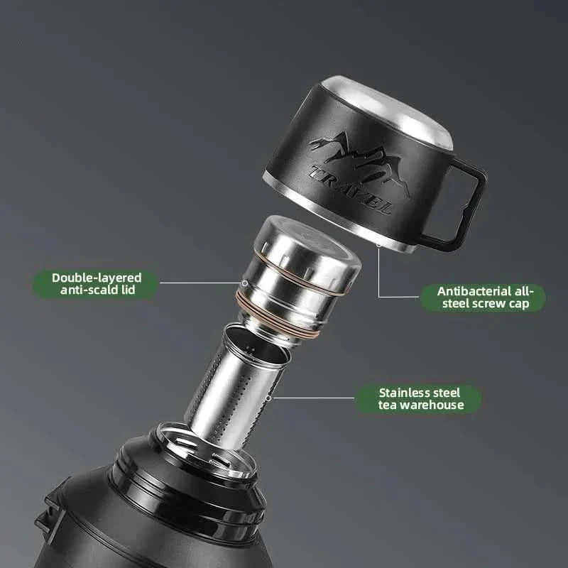 Insulated Coffee Carafe for Outdoor Travel and Adventures