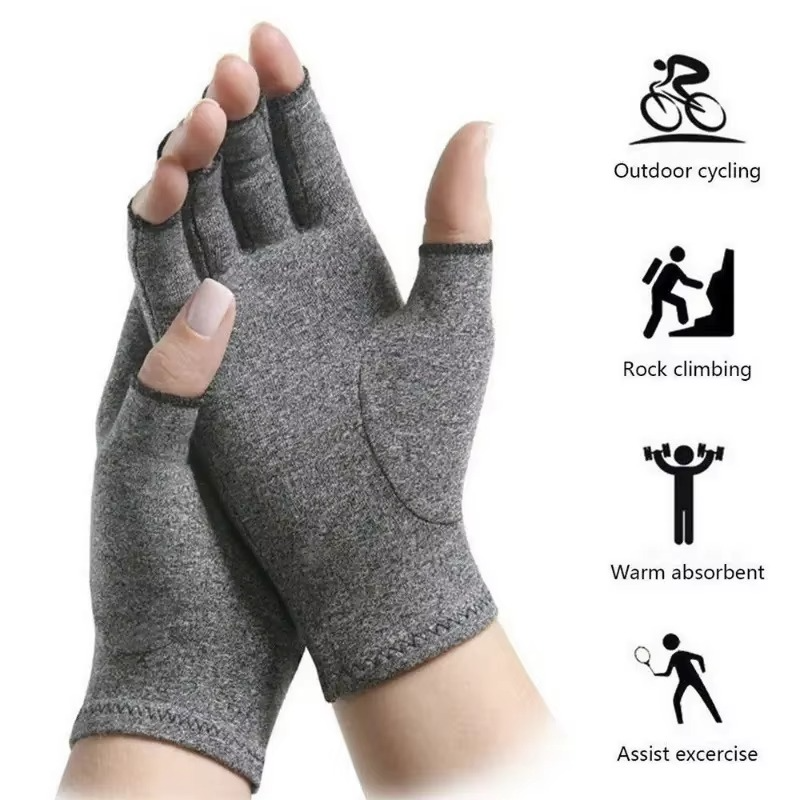 Breathable Half Finger Cycling Gloves with Non-Slip Padding