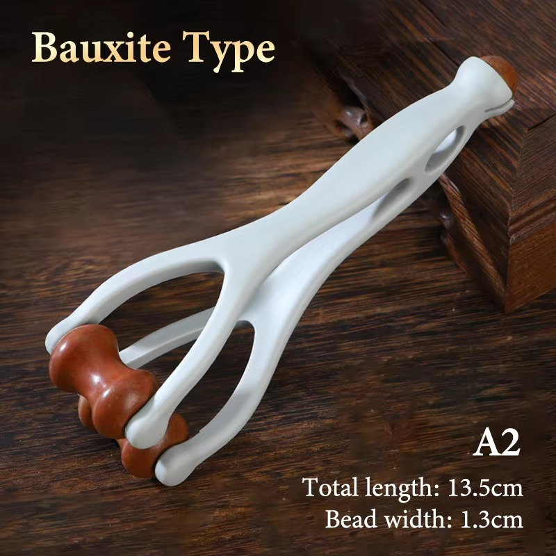 Acupressure Finger Massager Featuring Brass Rollers