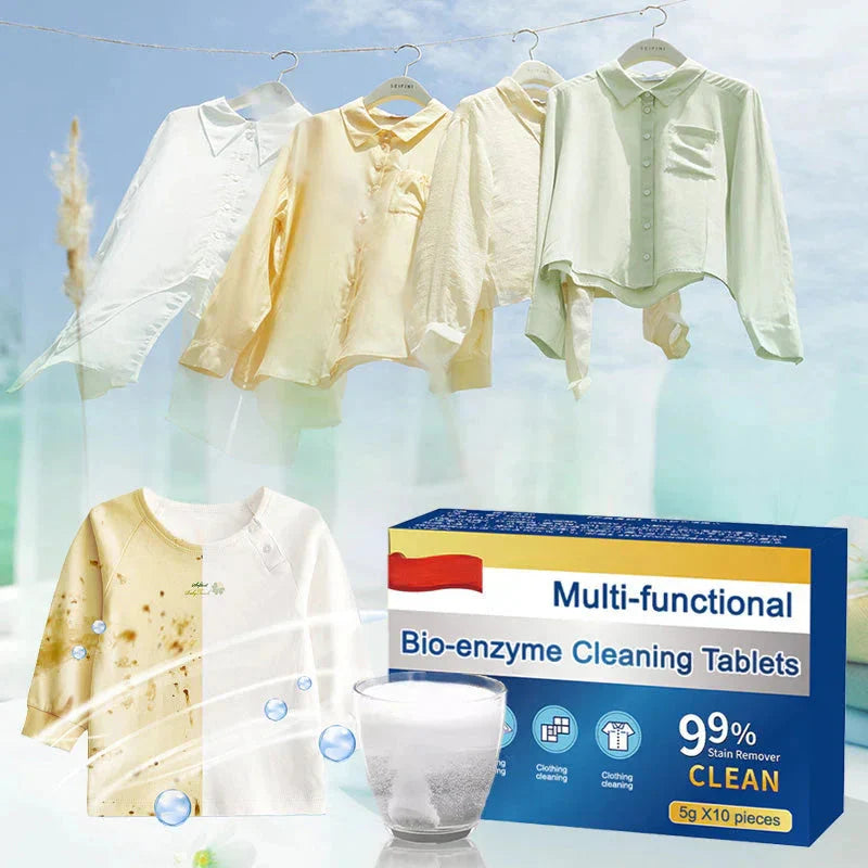 Enzyme Cleaning Tablets for Stains, Grease, and Odors – 10 Pack