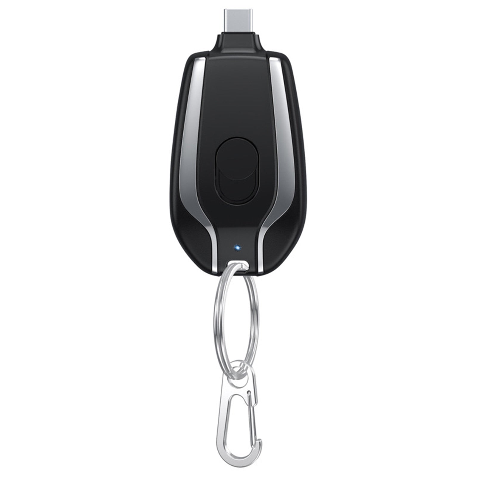 Waterproof Compact Power Bank with Keychain Attachment