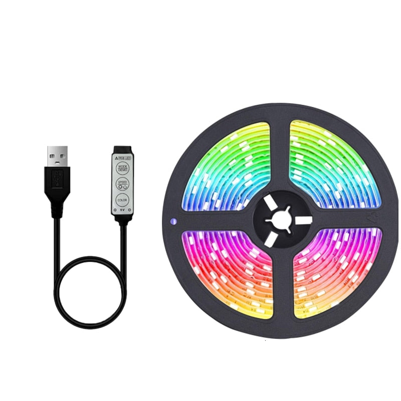 RGB LED Light Strip with Remote and App Control