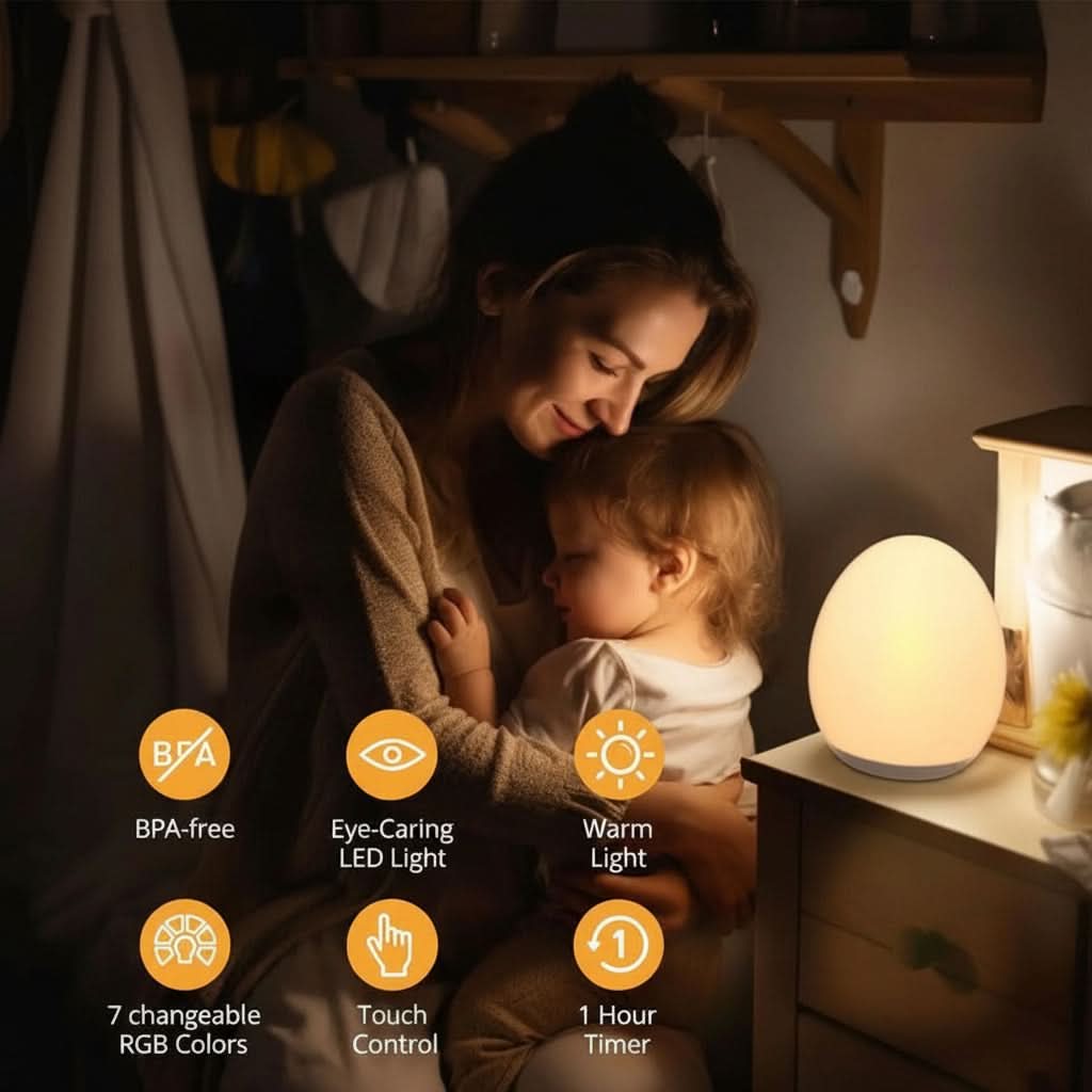 Rechargeable Multicolor Glow Night Light
