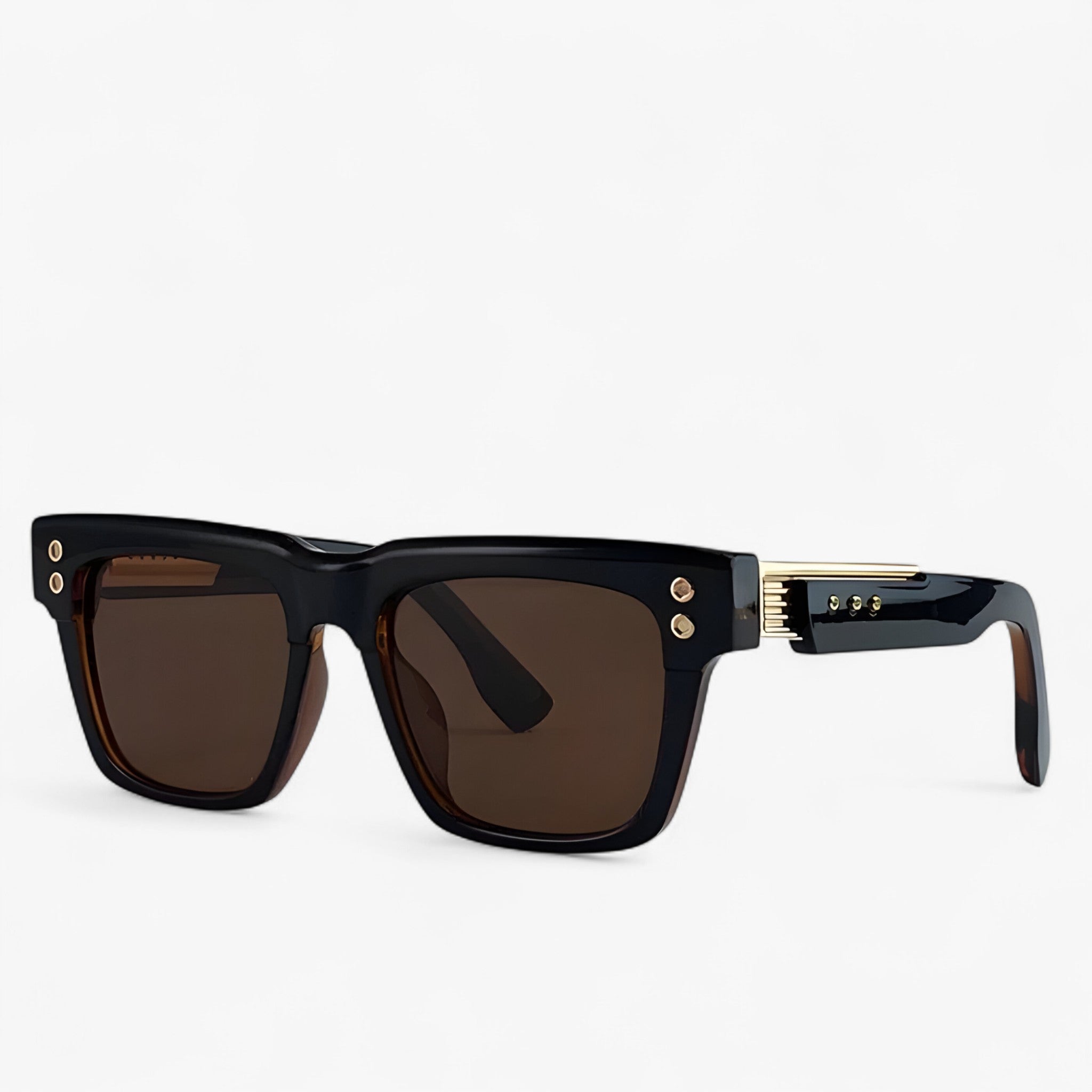 Polarized Lens Sunglasses in Steampunk Style