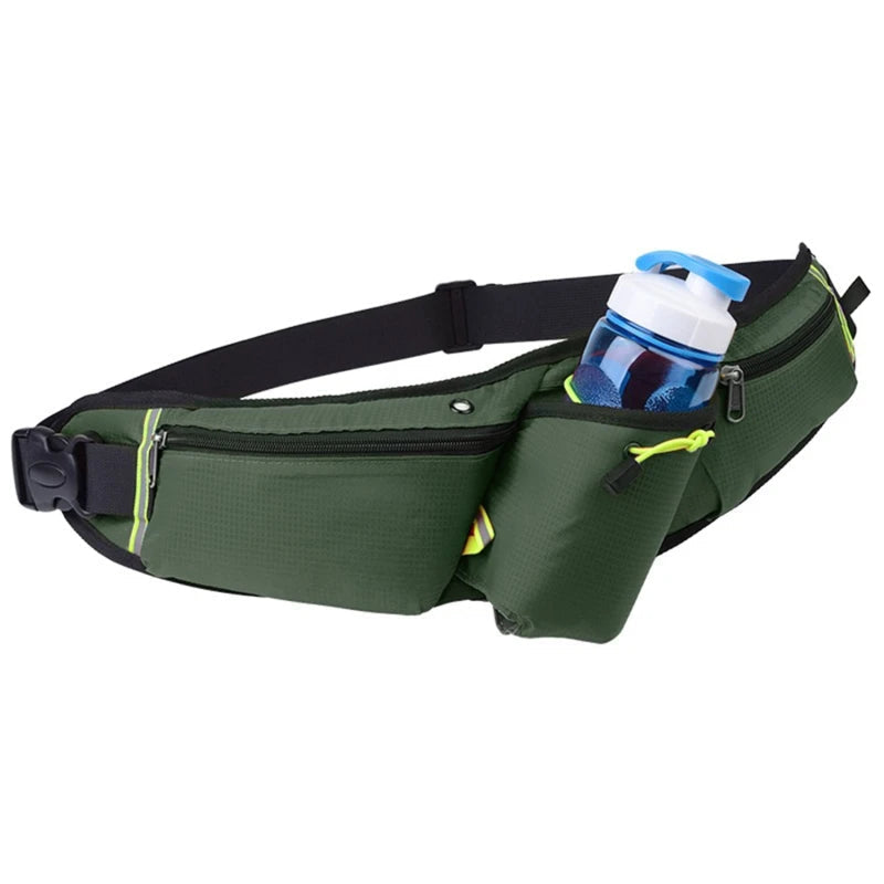 Hydration Waist Pack for Jogging, Hiking & Cycling – Lightweight Waterproof Running Belt with Drink Holder
