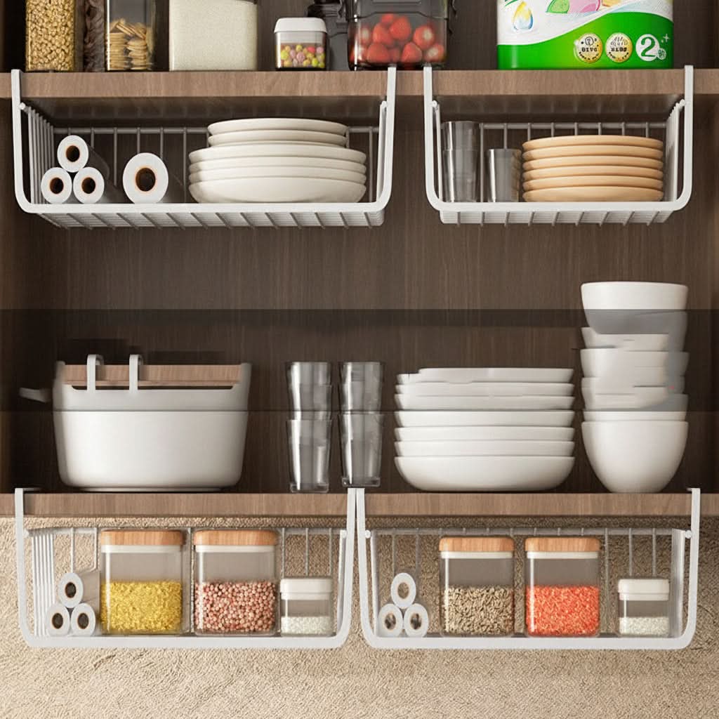 Kitchen Tool Hanging Basket Organizer