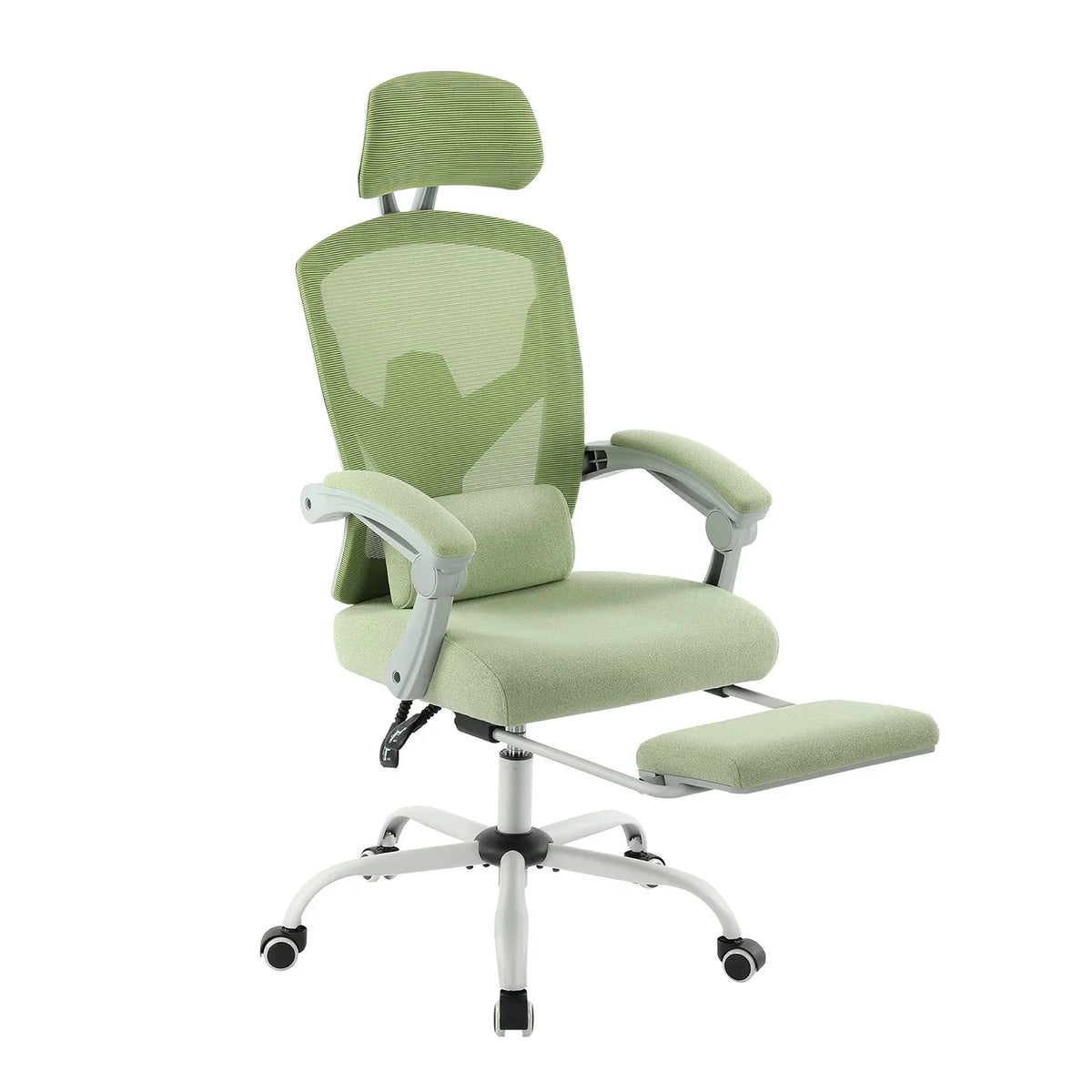 Mesh Gaming Chair with High Back, Lumbar Support, and Reclining Feature