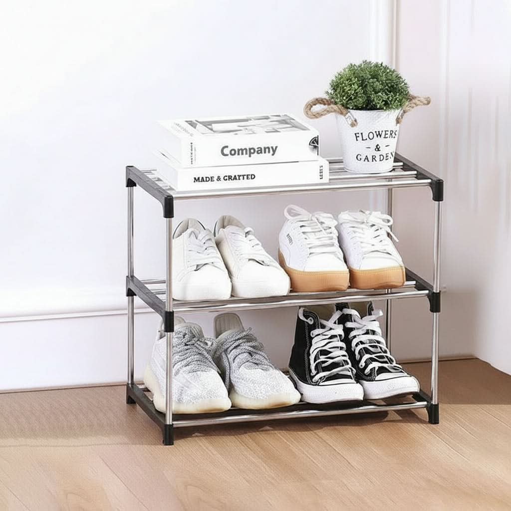 Multi-Tier Storage Shoe Organizer for Home Use