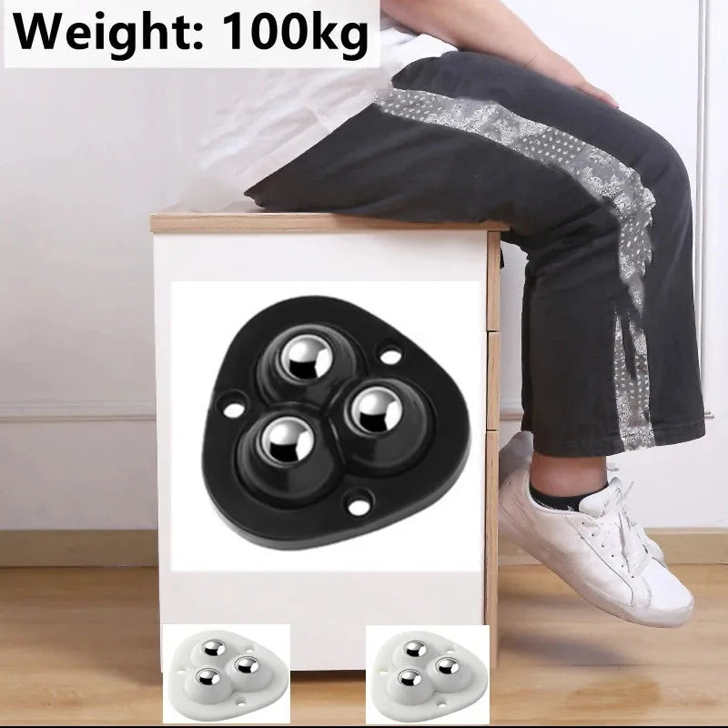 Rotating Caster Wheels for Furniture - Self-Adhesive Moving Solutions