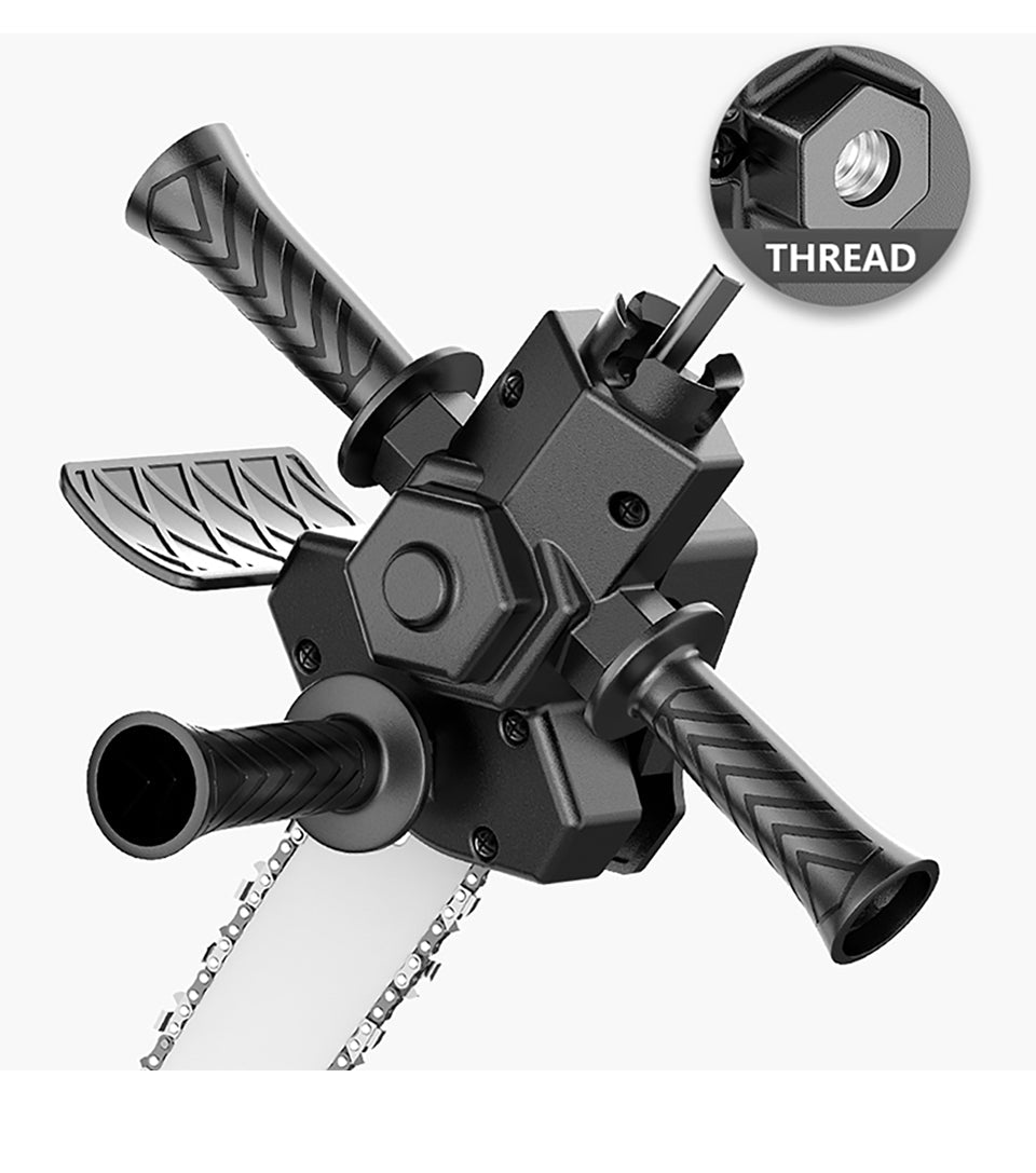 Compact Drill Attachment Chainsaw – Garden and Wood Cutting Tool
