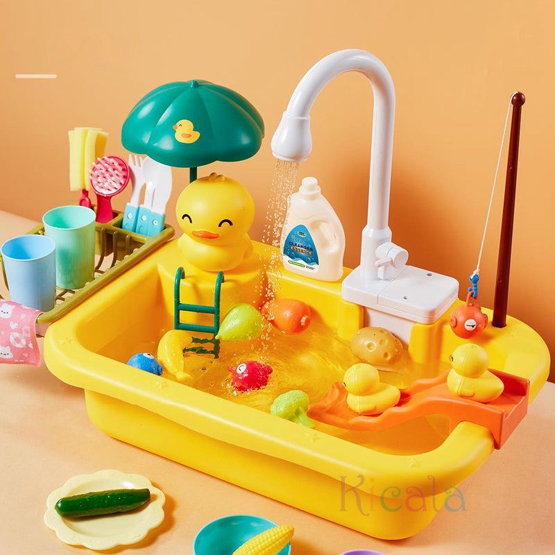 Fountain Water Play Table with Toys and Accessories