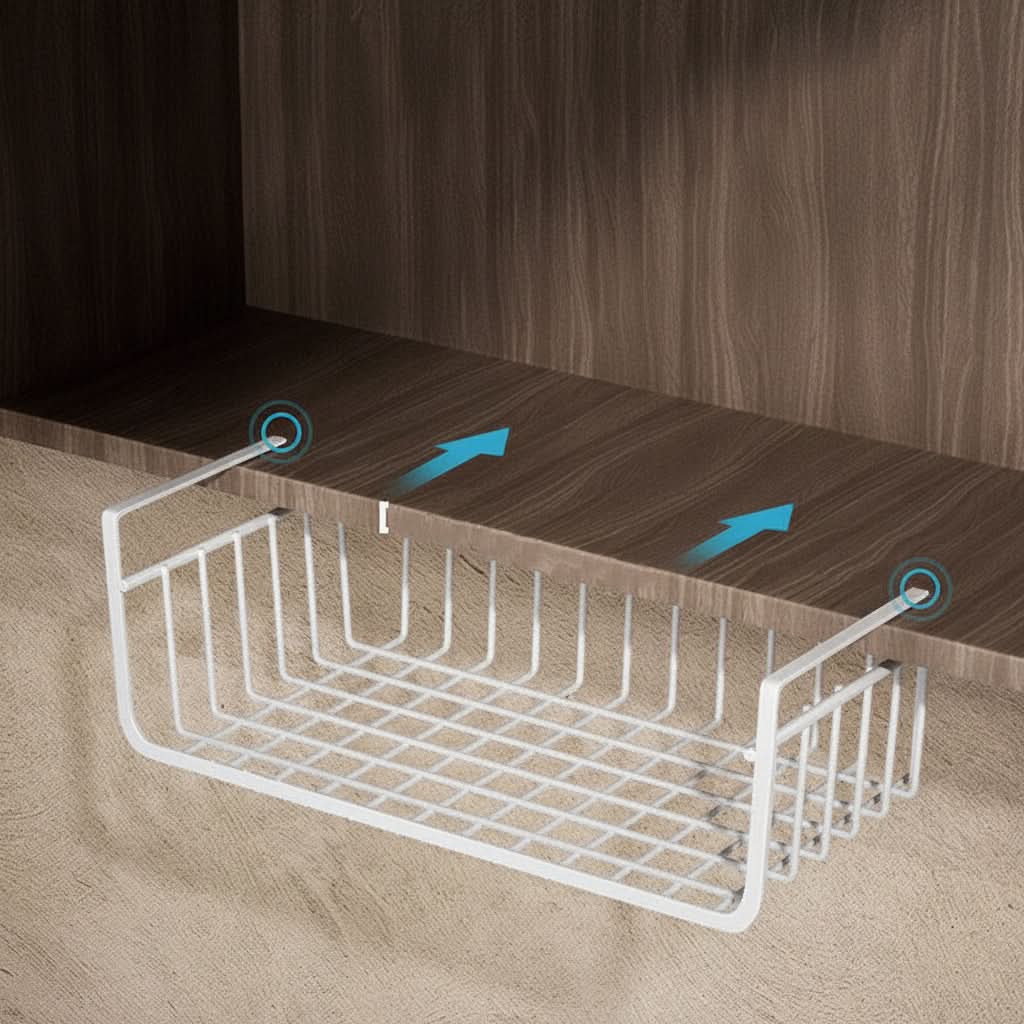 Kitchen Tool Organizer with Hanging Baskets for Cabinets
