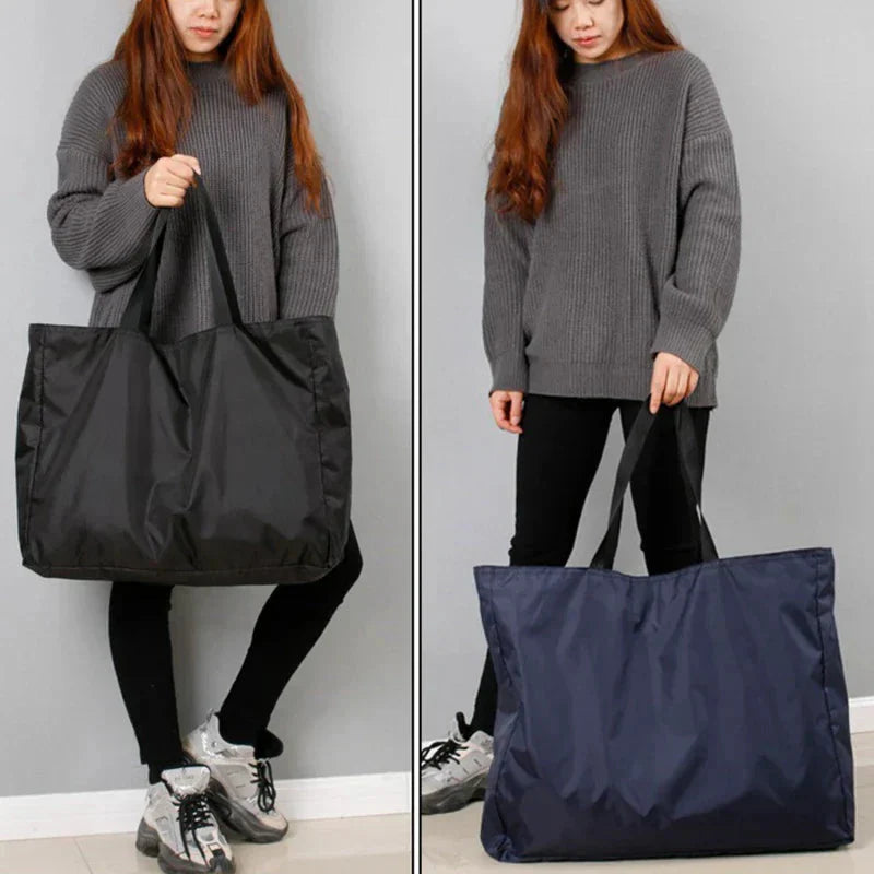 Water-Resistant Foldable Travel Bag - Available in 4 Sizes, Black and Blue