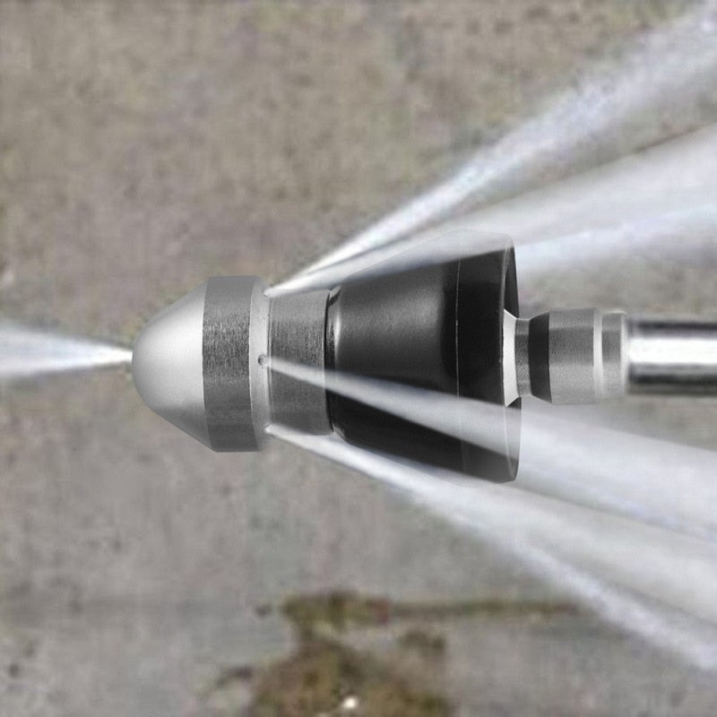 Pressure Washer Drain Cleaning Attachment with Sewer Jetter Nozzle