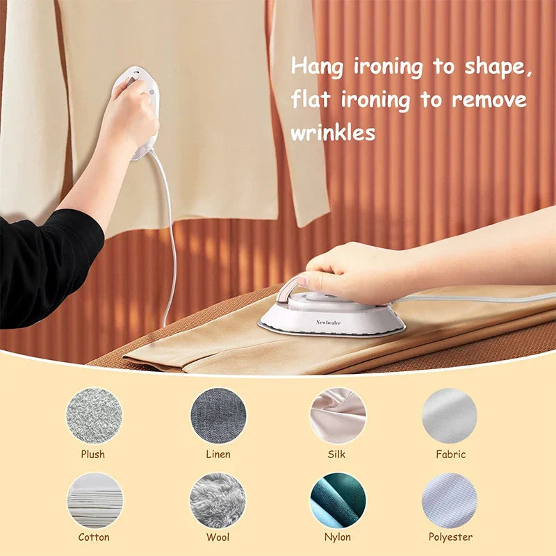 Compact Travel Iron – Quick Heating for Dry and Steam Pressing