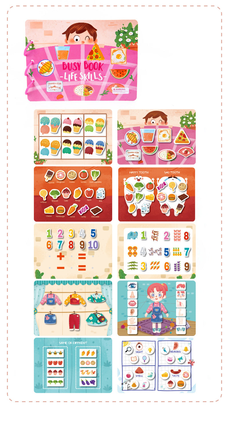 Montessori Busy Book – Engaging Educational Activity for Kids