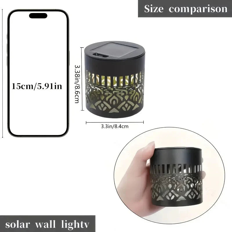 Decorative Solar Lantern – Garden Light with Shadow Design
