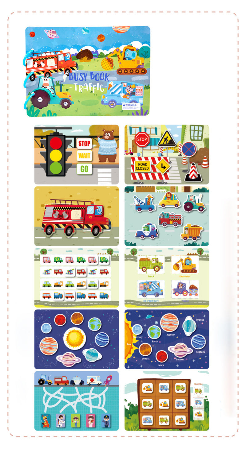 Montessori Busy Book – Engaging Educational Activity for Kids