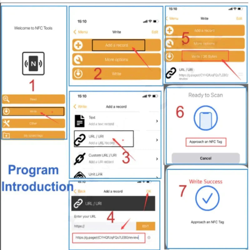 Customer Review Stand with NFC for Google Feedback Collection
