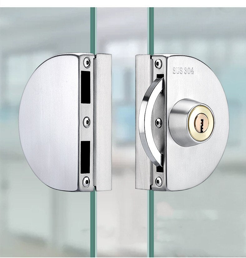 Stainless Steel Sliding Door Lock – No-Drill Safety Latch for Home & Patio