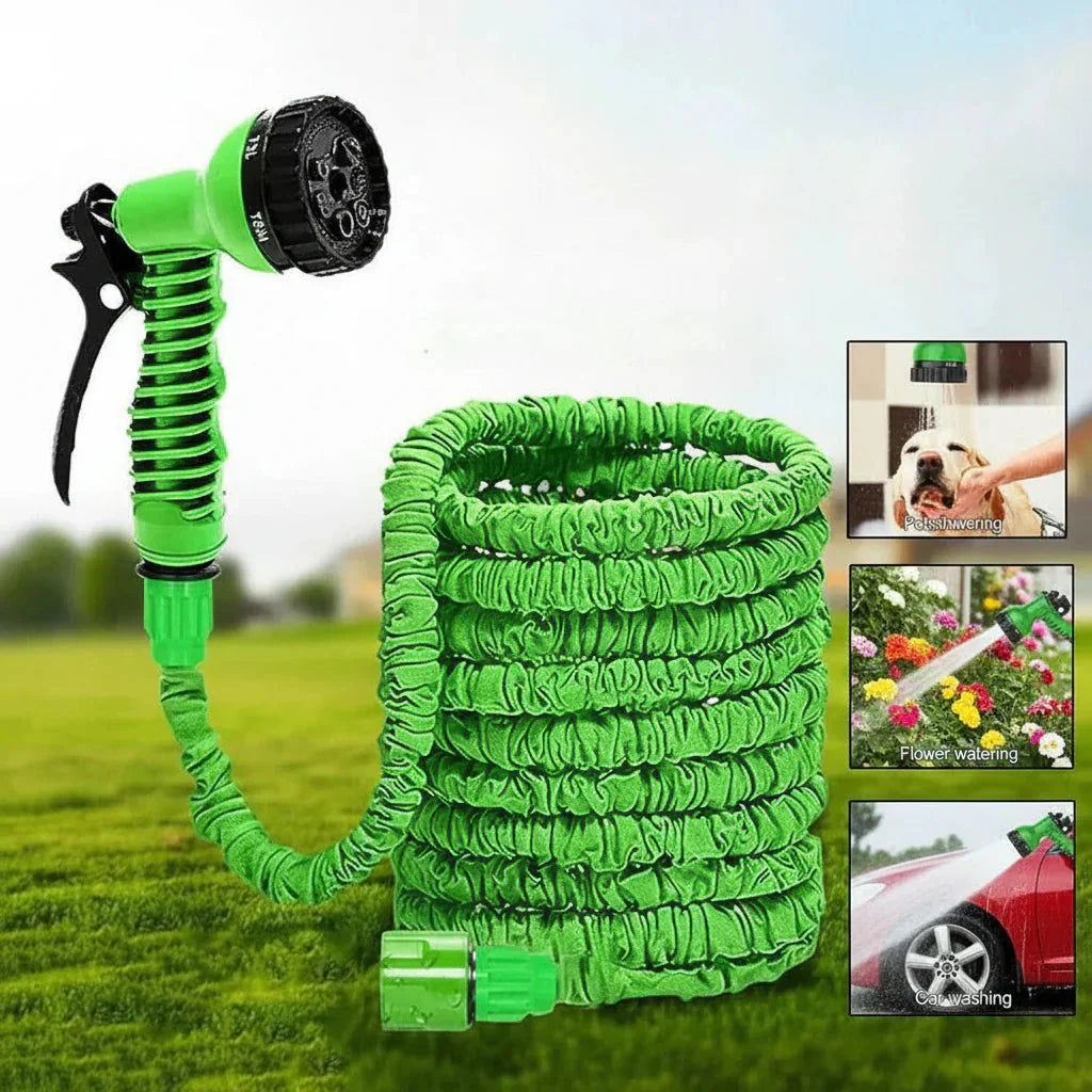 Garden Hose with 7 Spray Settings – Flexible Design