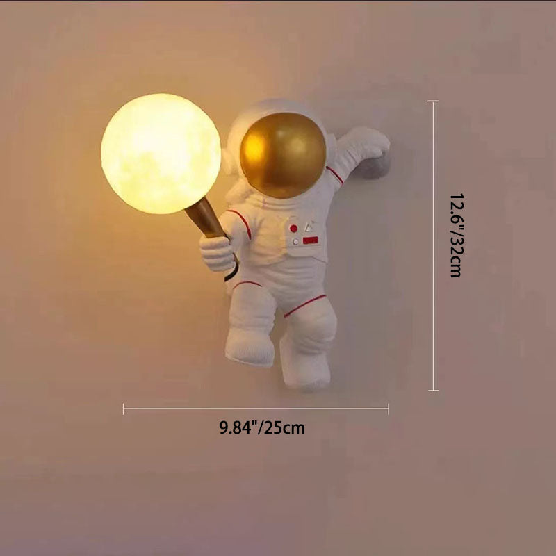 LED Astronaut Wall Light for Kids' Bedroom Decor