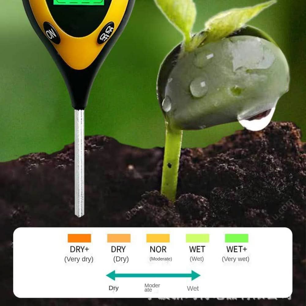 4-in-1 Garden Soil Moisture Meter for Professional Plant Care
