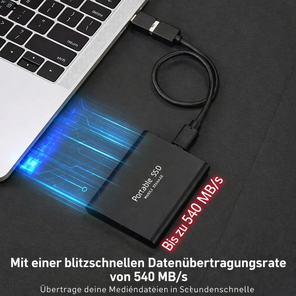 Compact USB-C Solid-State Drive – 128GB High-Speed External Storage