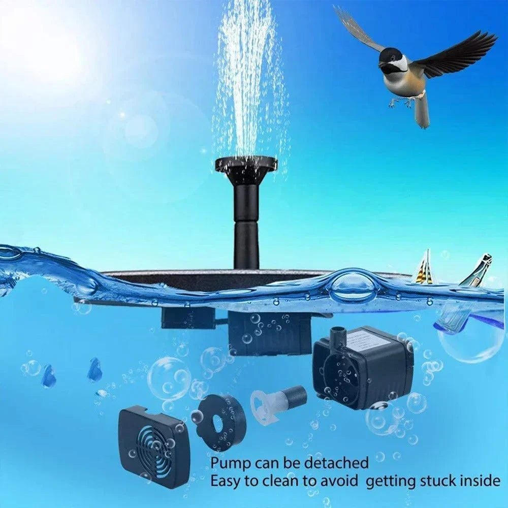 Eco-Friendly Solar Garden Fountain with Floating Design for Pond Decoration