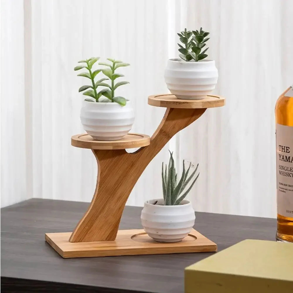 Multi-tier Bamboo Shelf – Z-Shape or Y-Shape Design
