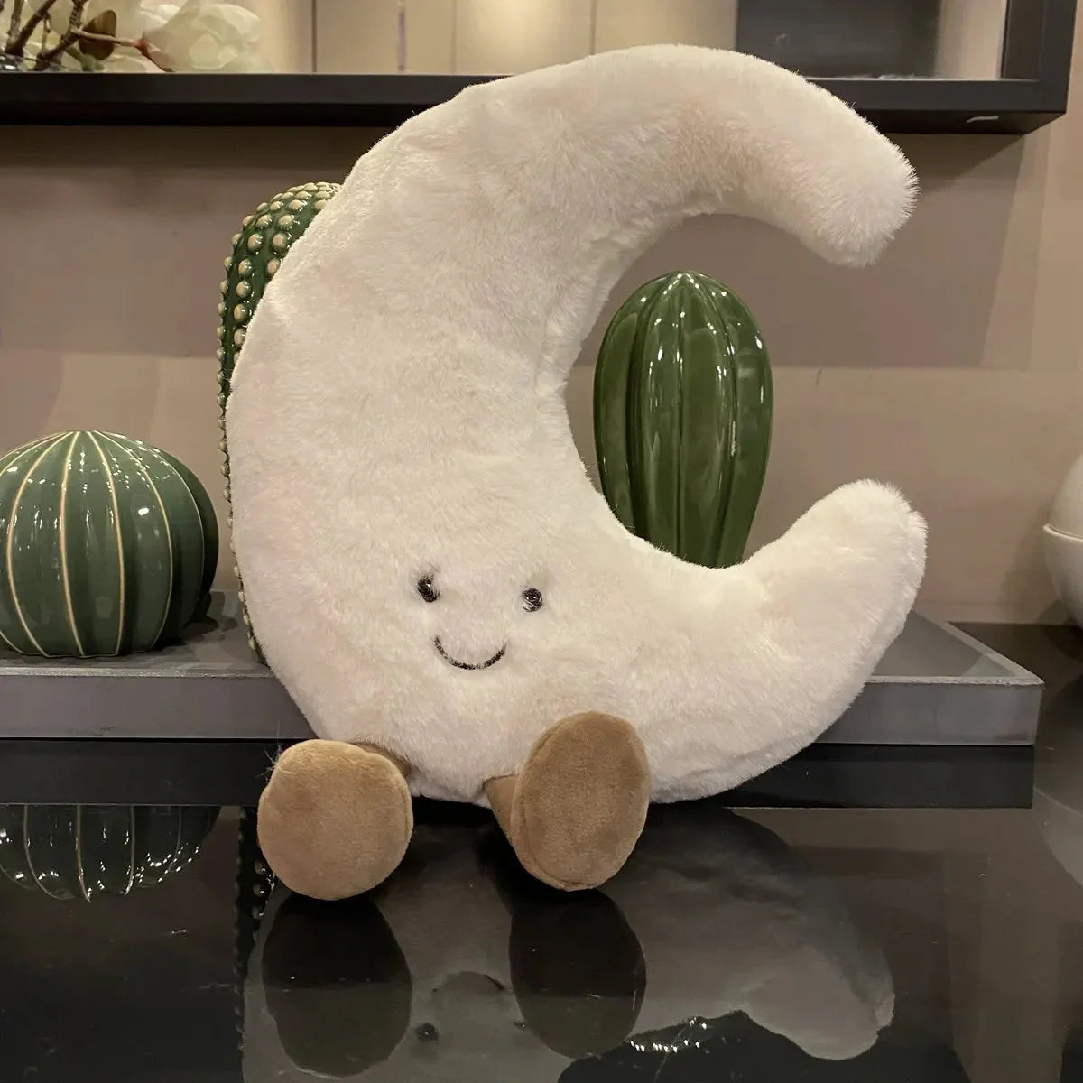 Soft Moon and Sun Shaped Pillow with Legs