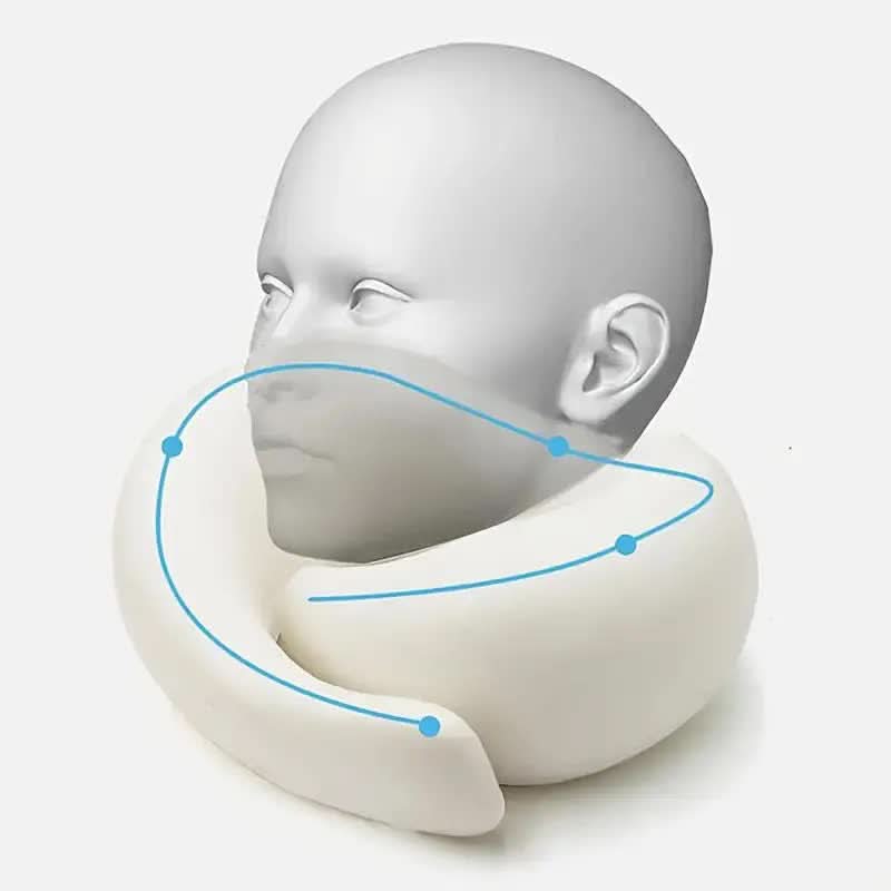 Adjustable Comfort Neck Pillow with Memory Foam for Relaxation