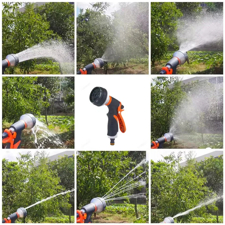 8-Pattern Spray Gun for Garden Use – Ideal for Watering, Cleaning, Car Wash