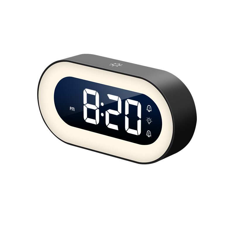 LED Digital Alarm Clock with Night Light and Soft Wake-Up Sounds