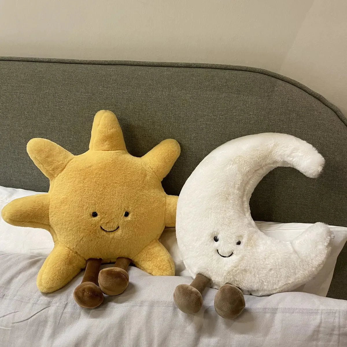 Soft Moon and Sun Shaped Pillow with Legs