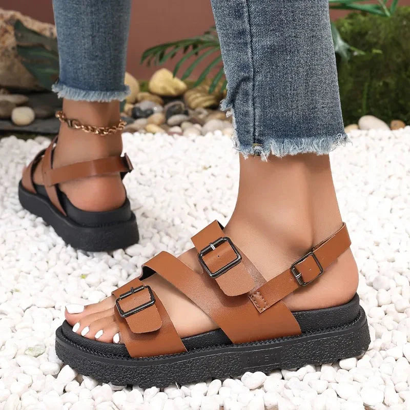 Women's Arch Support Sandals with Slip-Resistant Sole