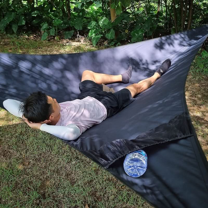 Outdoor Camping Hammock with Anti-Tip Feature - Triangle Shape