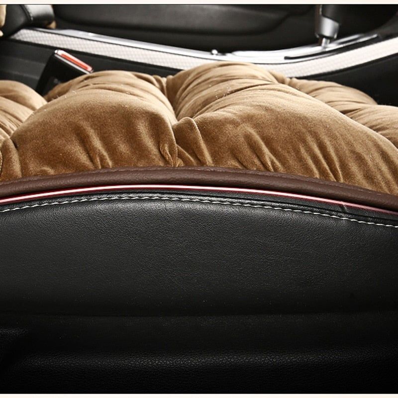 Short Plush Padded Seat Cover for Cars – Enhanced Comfort