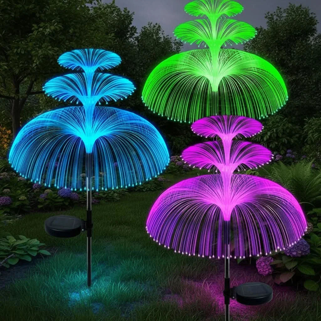 Solar Garden Lights in Jellyfish Design for Outdoor Decoration