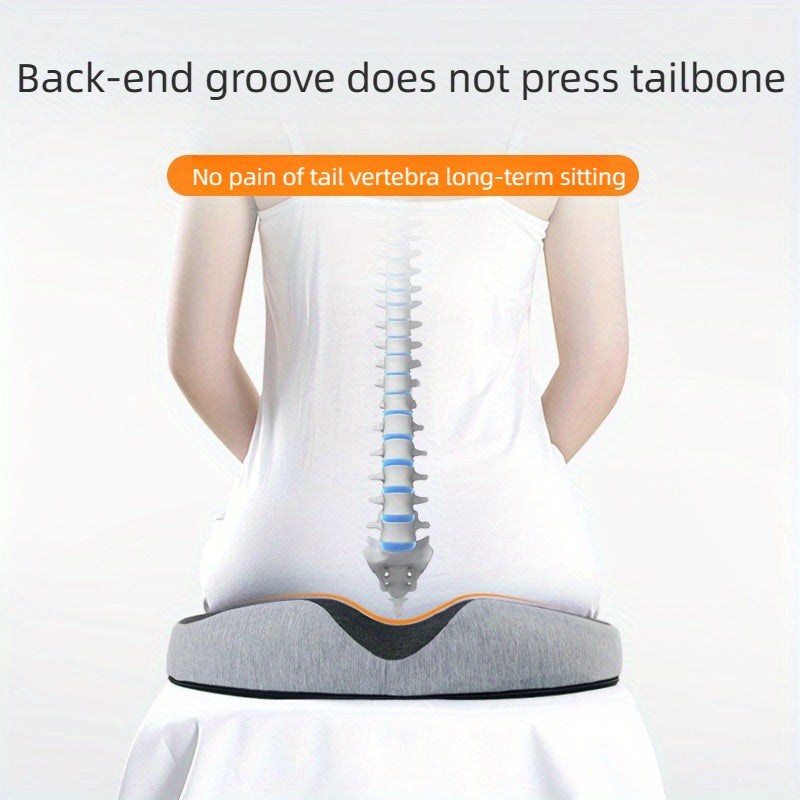 Orthopedic Seat Cushion for Hip Pain Relief | Memory Foam Support for Car & Office