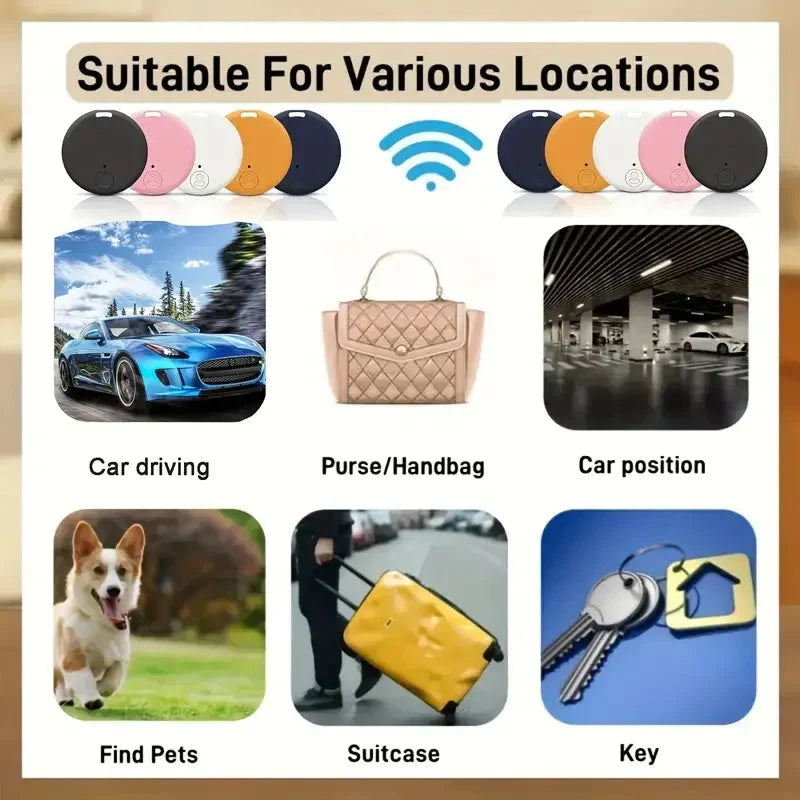 Set of 2 Round Bluetooth Trackers – Keep Your Items Safe