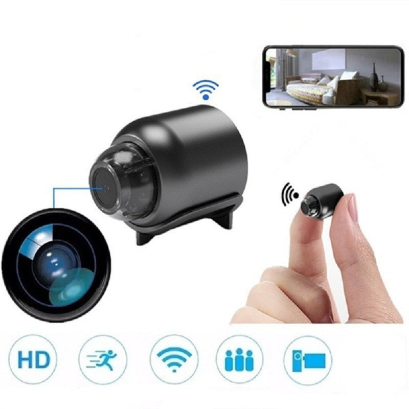 Full HD Night Vision Security Camera – Compact WiFi Monitor