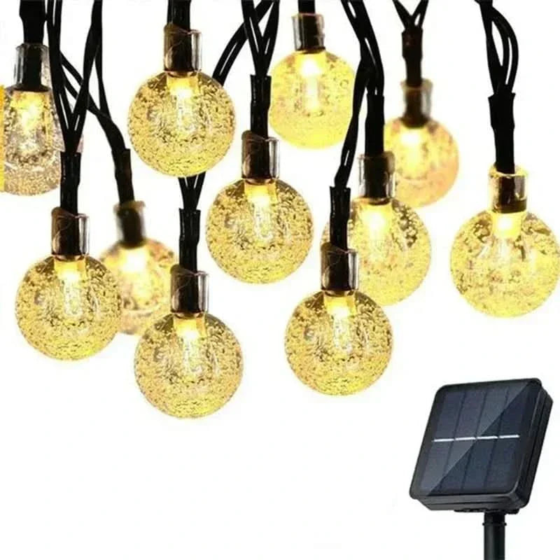 Garden and Patio Crystal String Lights for Celebrations