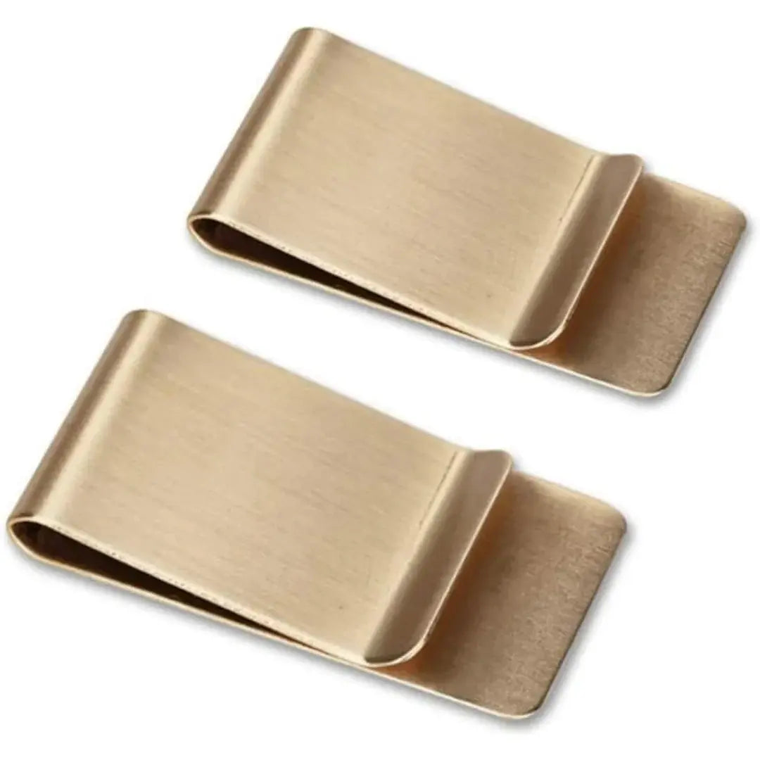 Money Clips in Stainless Steel – Pack of 2, Silver and Gold