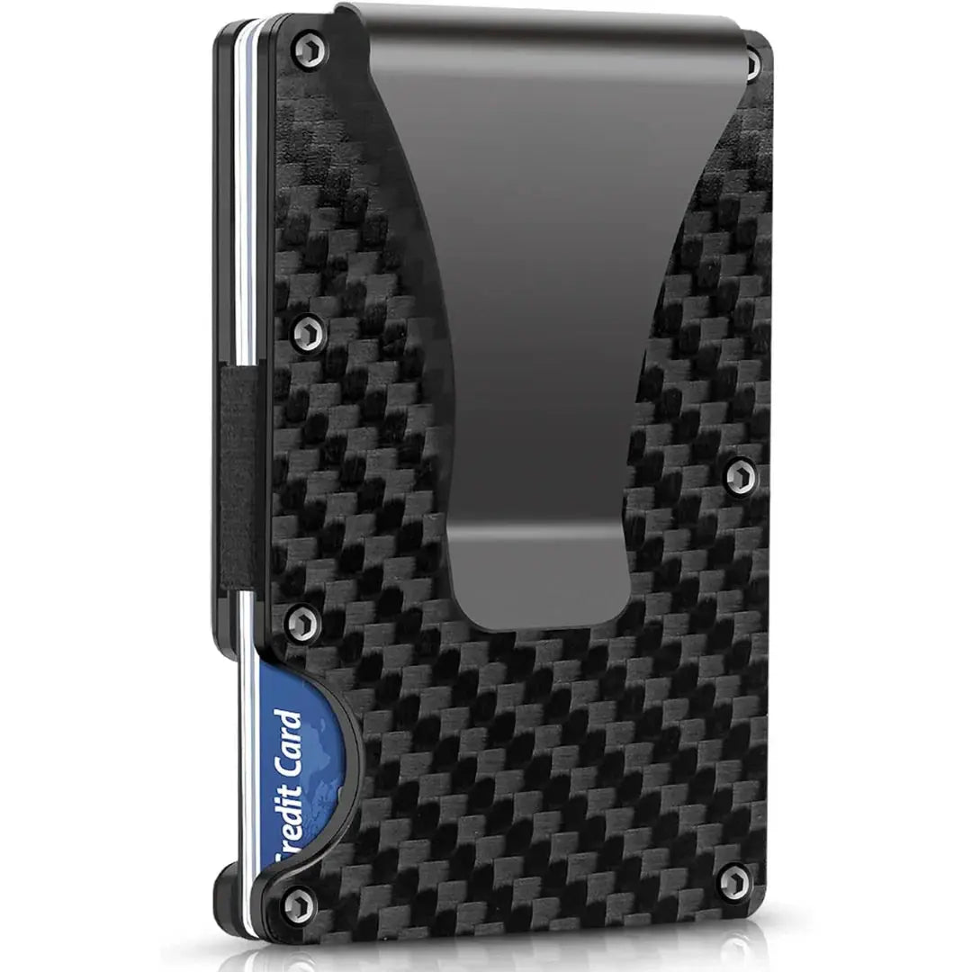 RFID Metal Card Holder – Holds 12 Cards, Includes Money Clip, 4 Styles