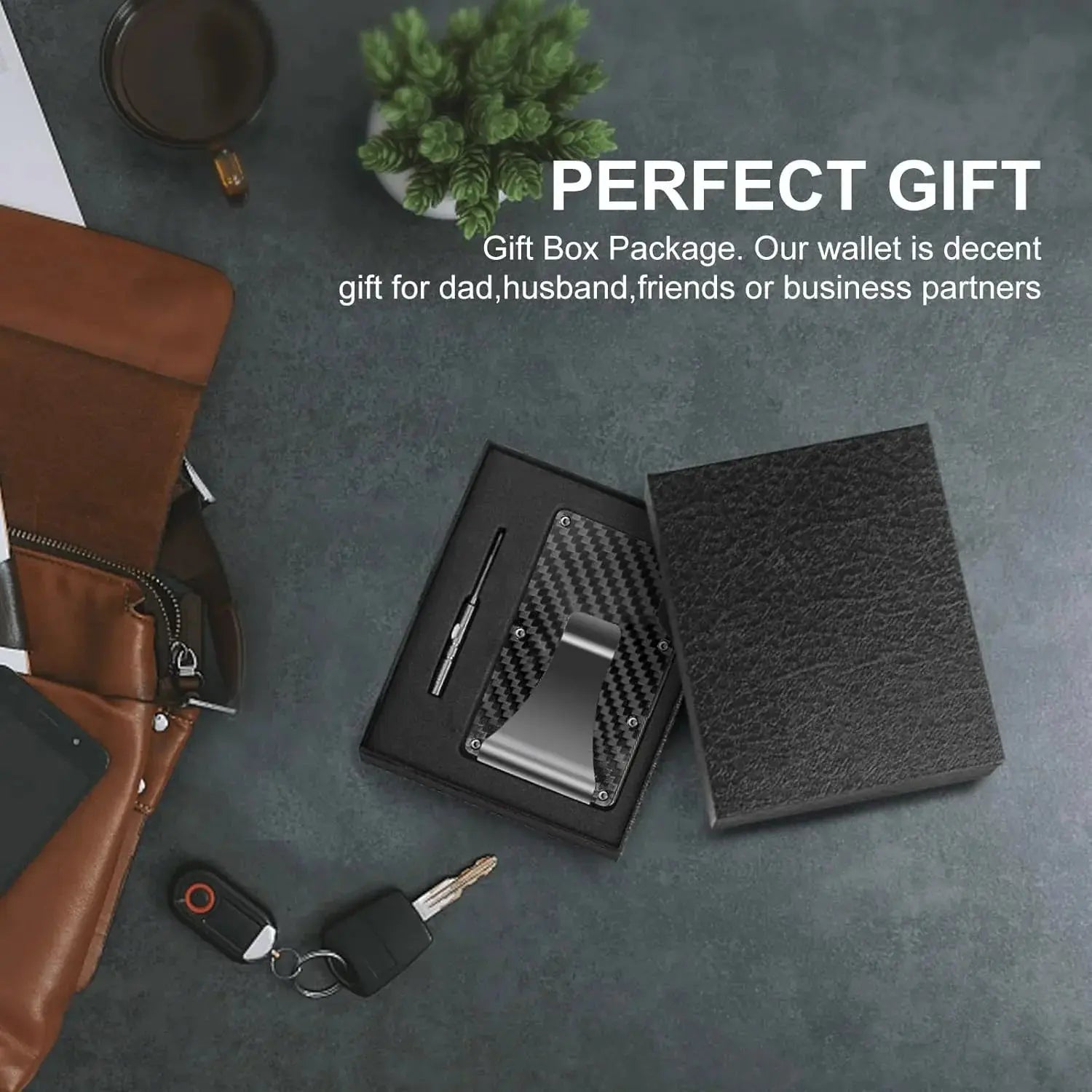 RFID Metal Card Holder – Holds 12 Cards, Includes Money Clip, 4 Styles