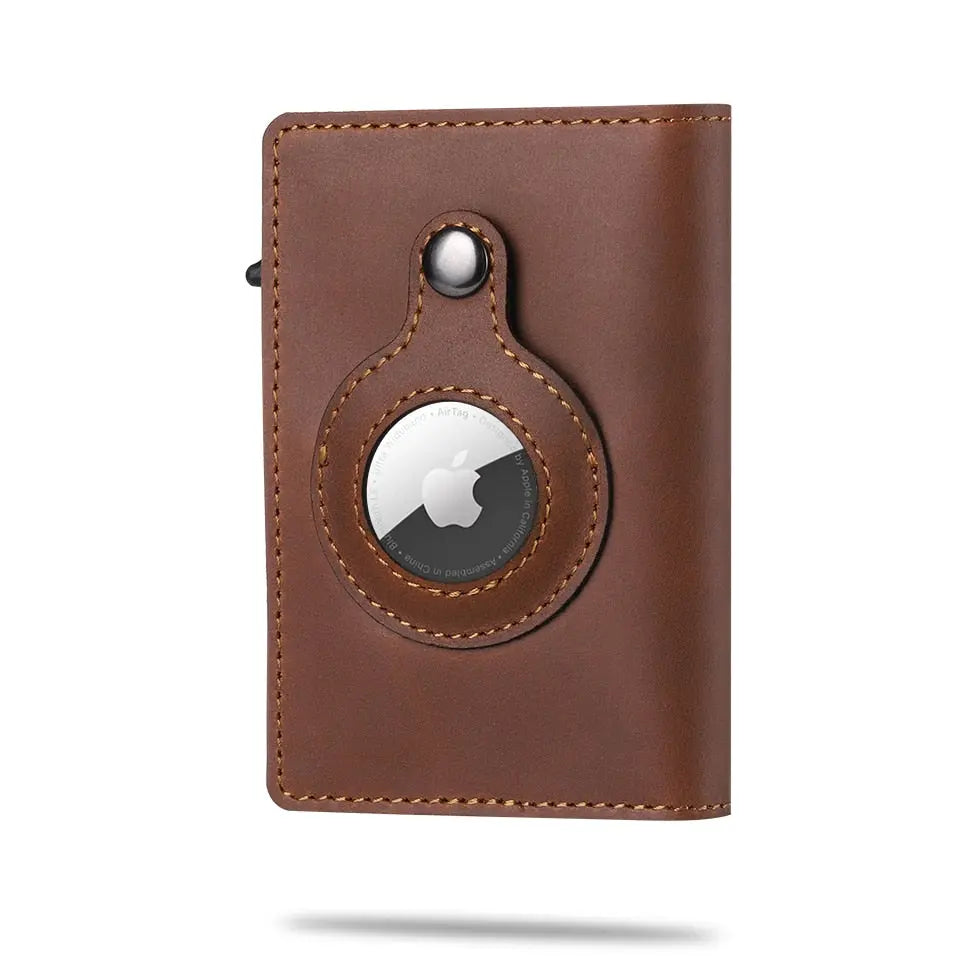 Carbon Fiber Wallet with AirTag Slot – Fits 8 Cards