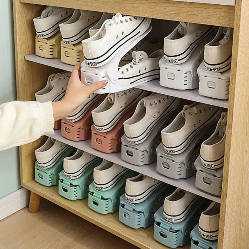 Shoe Organizer | Space-Saving Design | Adjustable Shoe Rack